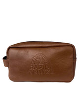 Load image into Gallery viewer, image of leather dopp kit with Saint Louis Rapid &amp; Blitz embossed on front 
