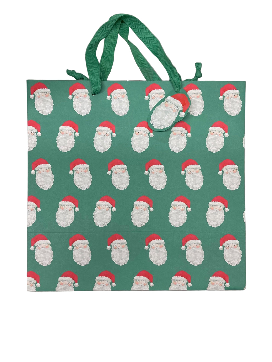image of large vintage santa motif gift bag 