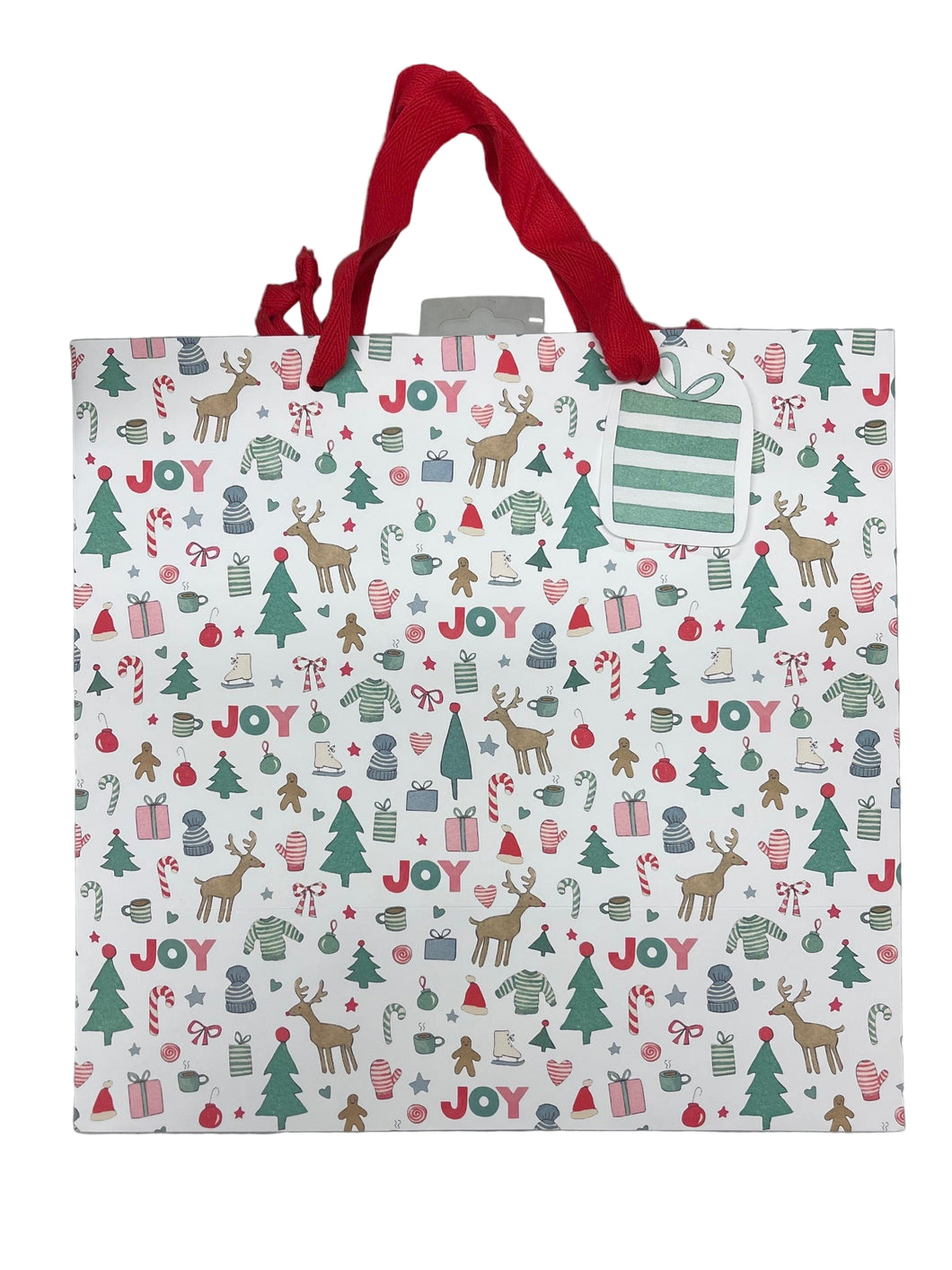 image of gift bag with tag of the merry motif