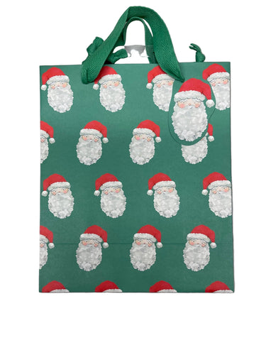 image of medium vintage santa gift bag

