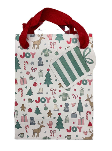 image of small merry motif gift bag

