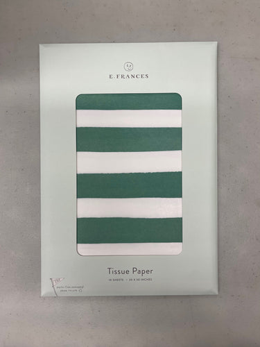 image of green and white tissue paper
