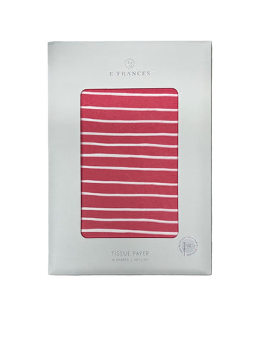 image of red and white tissue paper 