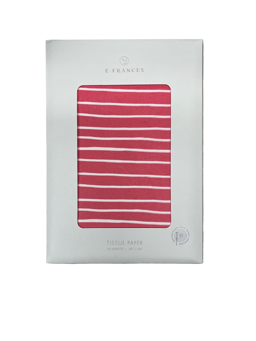 image of red and white tissue paper 