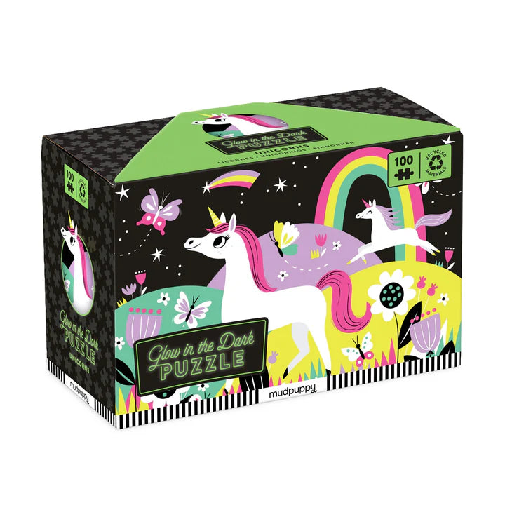 Glow Unicorns Puzzle - 100 pc