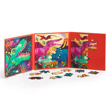 Load image into Gallery viewer, Perfect for dino-loving kids who crave hands-on play, these puzzles develop spatial reasoning while celebrating everyone's favorite extinct creatures.
