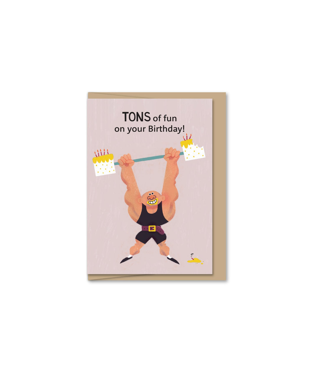 Mini Strongman Birthday Greeting Card