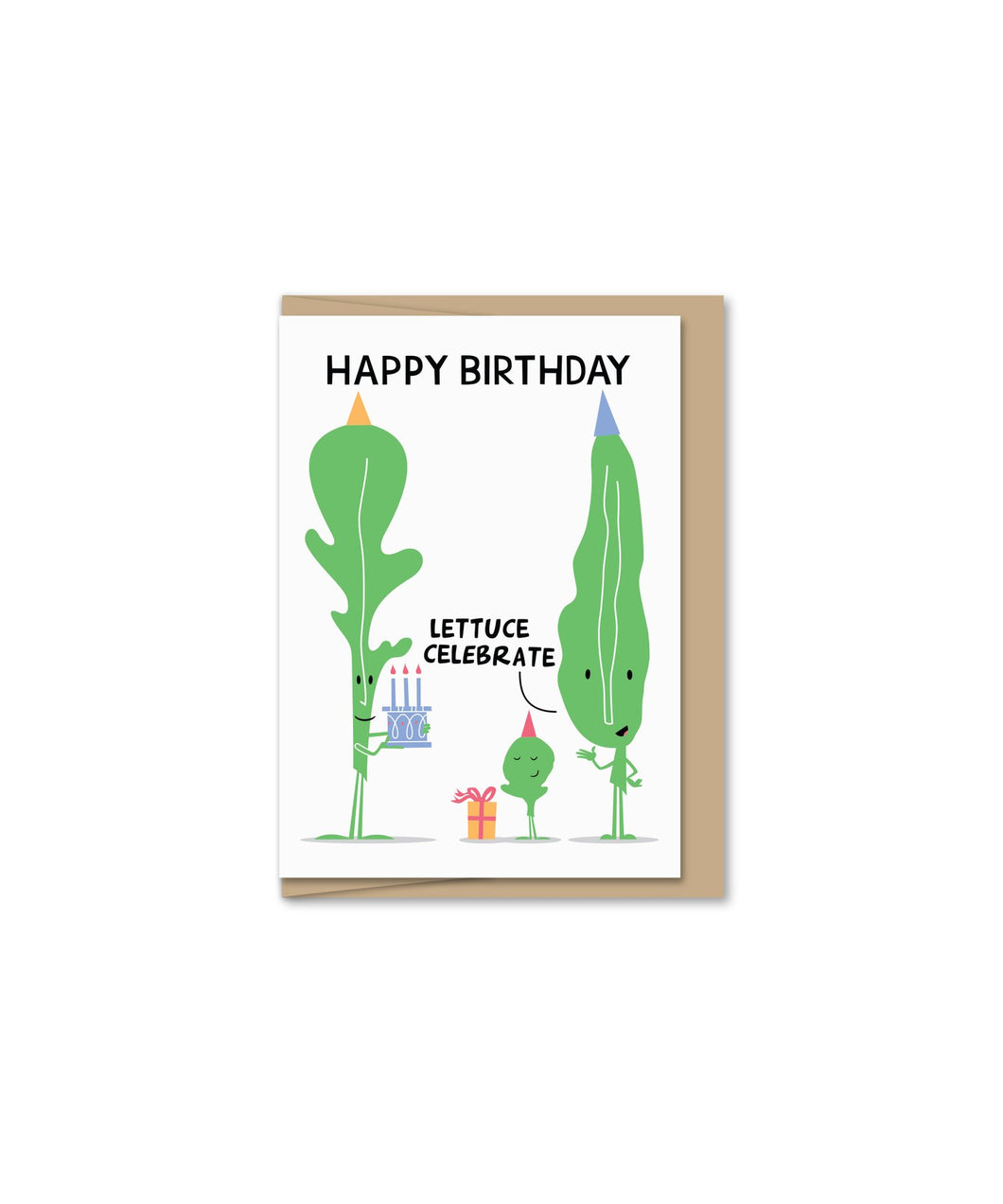 Mini Lettuce Birthday Greeting Card