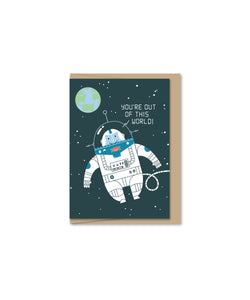 Mini Outta This World Greeting Card