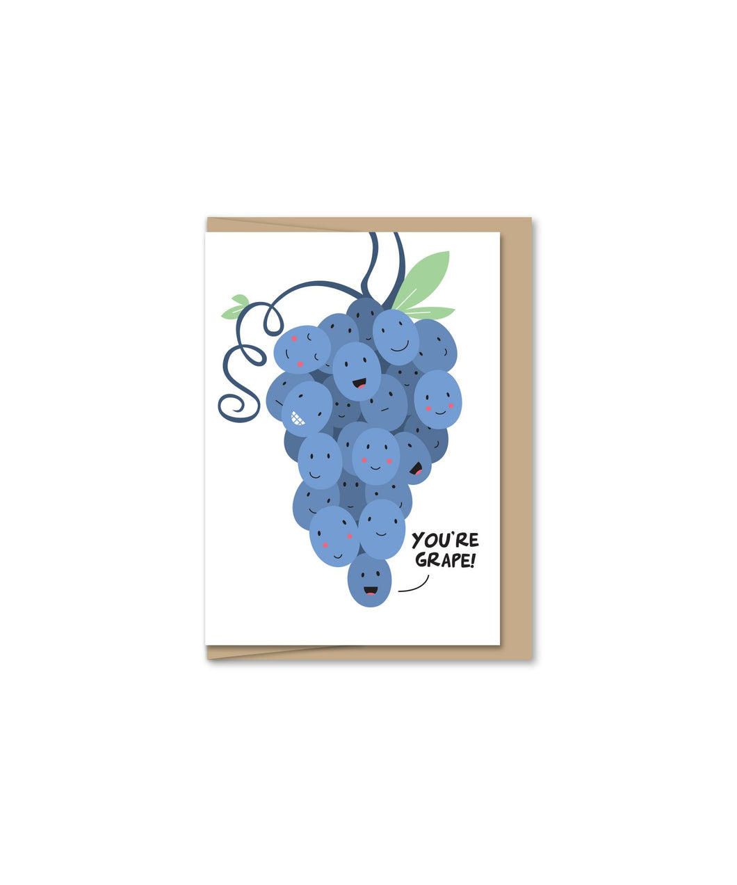 Mini You're Grape Greeting Card