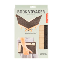 Load image into Gallery viewer, Take your reading adventure anywhere with the Book Voyager, a protective cover and can fold out to a portable stand.
