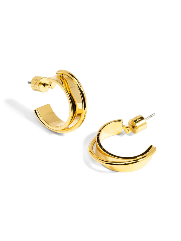 image of open huggie earrings
