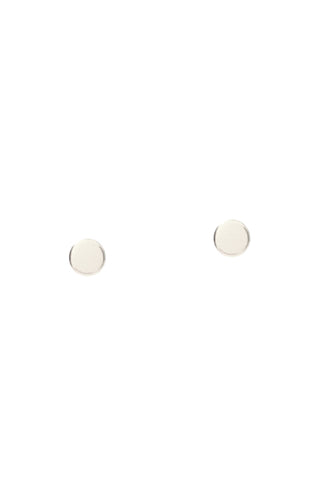 Image of flat 3mm disk stud earrings
