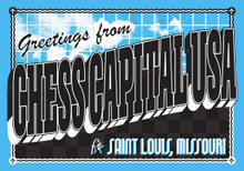 Load image into Gallery viewer, Chess Capital USA Magnet  from the government-recognized chess capital of America! 
