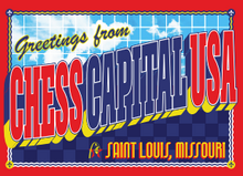 Load image into Gallery viewer, Chess Capital USA Magnet  from the government-recognized chess capital of America! 
