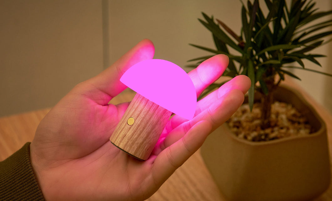 Super Mini Alice Mushroom Light - White Ash