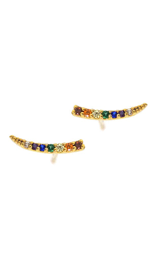 image of rainbow slice earrings