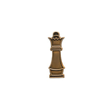 Load image into Gallery viewer, antique gold Queen lapel pin 
