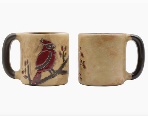 image of handmade cardinal mug
