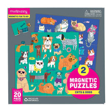 Load image into Gallery viewer, image of cats and dogs puzzle set 
