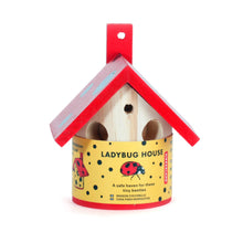 Load image into Gallery viewer, Ladybug house with red roof 
