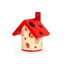 Load image into Gallery viewer, Ladybug house with red roof 
