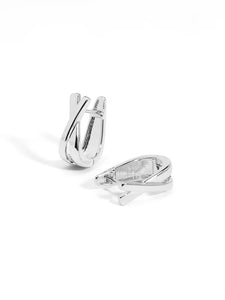 Crisscross Huggie Earrings