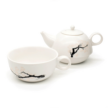 Load image into Gallery viewer, Blossom Morph Teapot showing cup and pot as separated pieces

