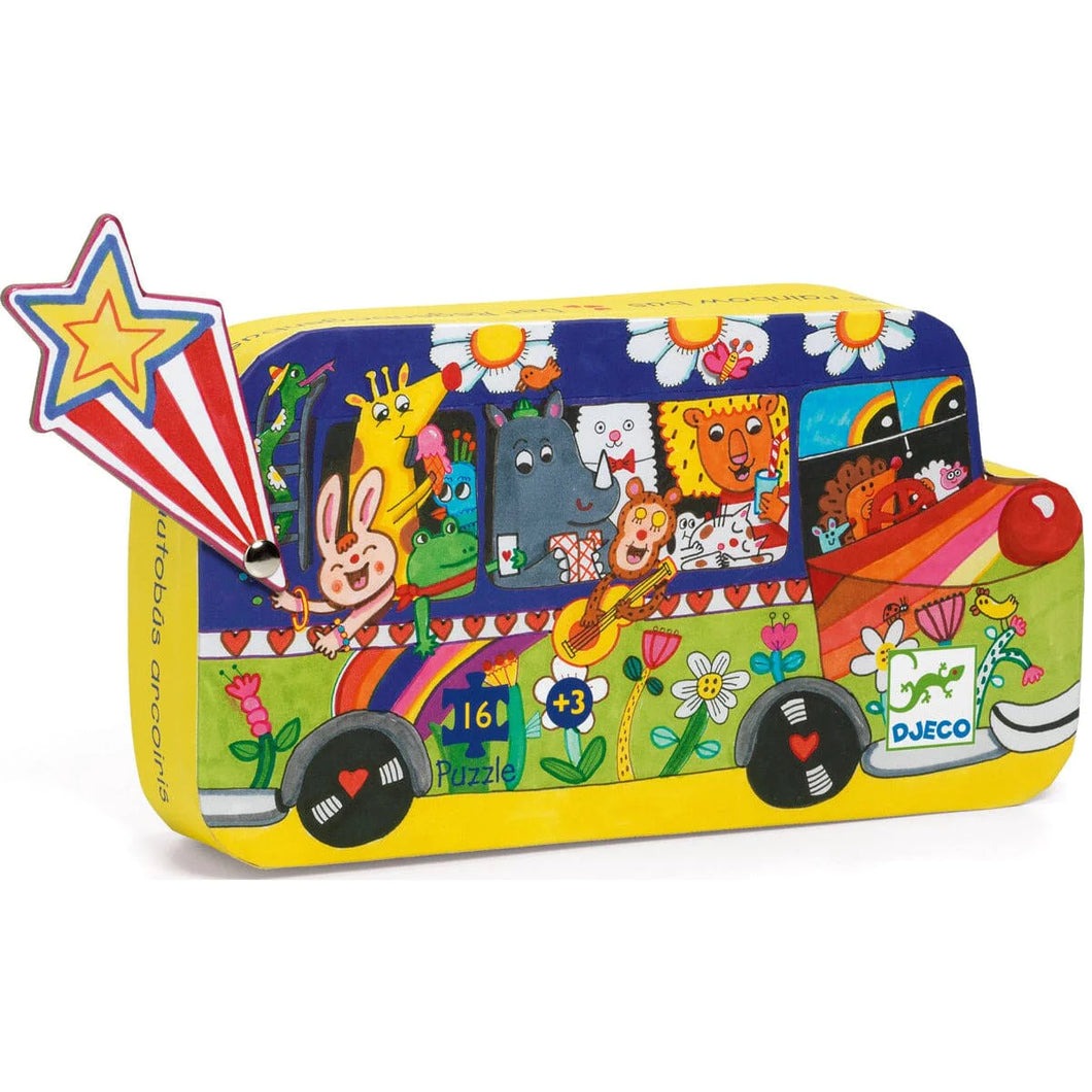 Rainbow Bus Mini Puzzle (16pcs)