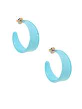 Load image into Gallery viewer, Chunky resin hoop earrings

