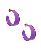 Load image into Gallery viewer, Chunky resin hoop earrings
