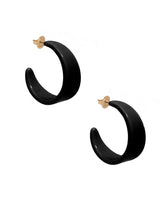 Load image into Gallery viewer, Chunky resin hoop earrings
