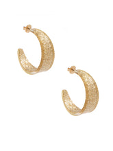 Load image into Gallery viewer, Chunky resin hoop earrings
