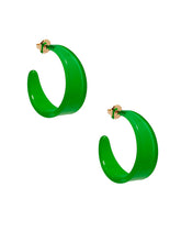 Load image into Gallery viewer, Chunky resin hoop earrings
