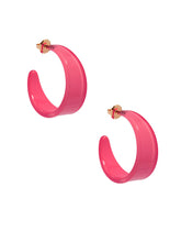 Load image into Gallery viewer, Chunky resin hoop earrings
