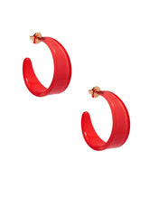 Load image into Gallery viewer, Chunky resin hoop earrings
