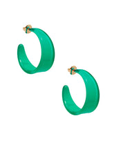 Load image into Gallery viewer, Chunky resin hoop earrings

