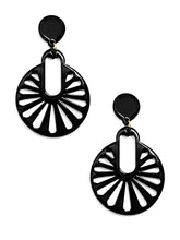 Load image into Gallery viewer, Cutout disk drop earrings
