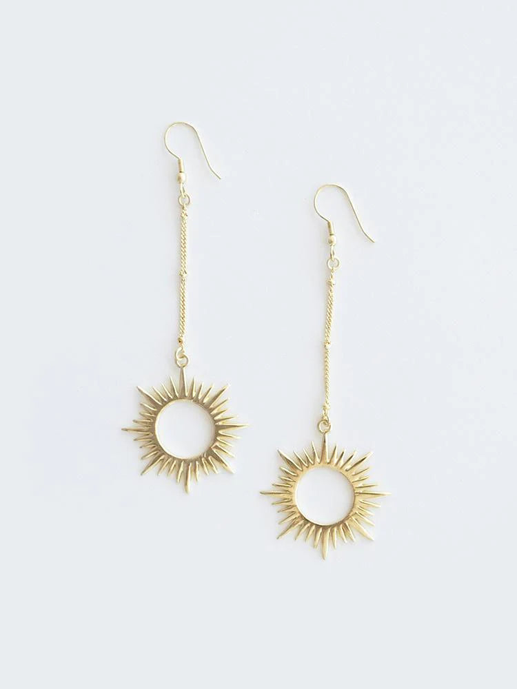 Ethereal Drop Earrings (Gold)