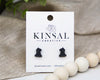 Chess Pieces Wood Stud Earrings