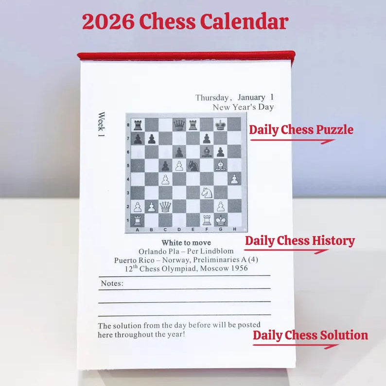 2026 Chess Calendar