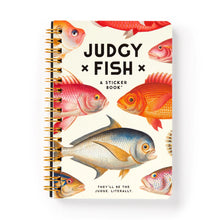 Load image into Gallery viewer, Judgy Fish Sticker Book featuring vintage-inspired illustrations with humorous comments, ideal for adults who love quirky stickers.
