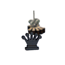 Load image into Gallery viewer, Chess Pieces Wood Stud Earrings
