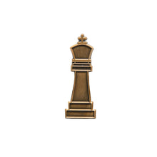 Load image into Gallery viewer, antique gold King lapel pin
