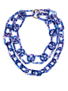 #Multi Shaped Resin Link Necklace