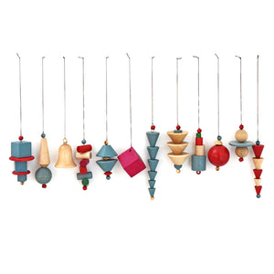 Bauhaus Christmas Ornaments (Set of 12)