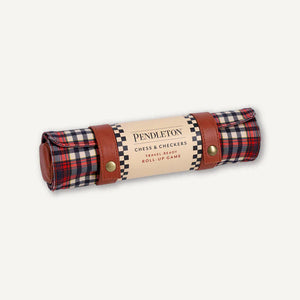 Pendleton Red Black Check Pattern Chess & Checkers