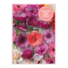 Load image into Gallery viewer, image of flower puzzle greeting card
