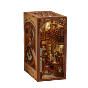 image of completed book nook 