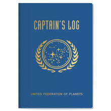 Load image into Gallery viewer, image of the front the captain&#39;s log

